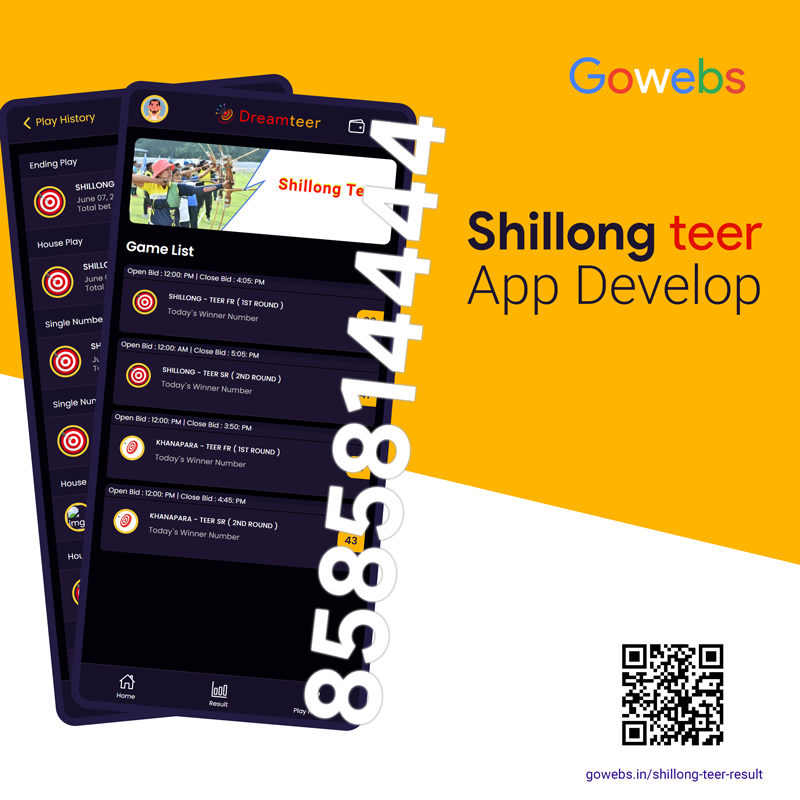 teer app development, shillong teer application developer
